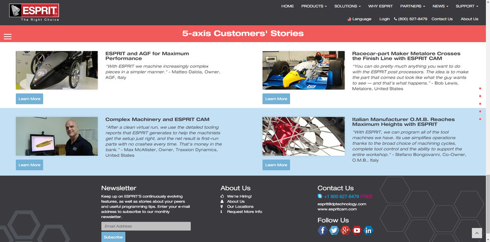ESPRIT CAD/CAM软件推出创新的全新网站和品牌